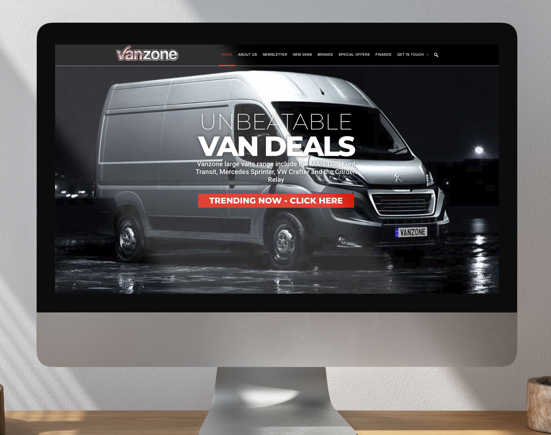 vanzone Barry, South Wales website design